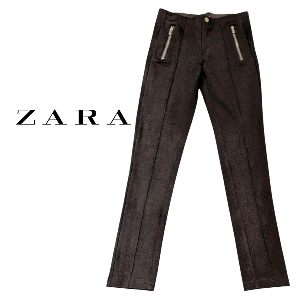 ZARA Basic Collection size XS, black dressy pants, EUC, crop skinny style